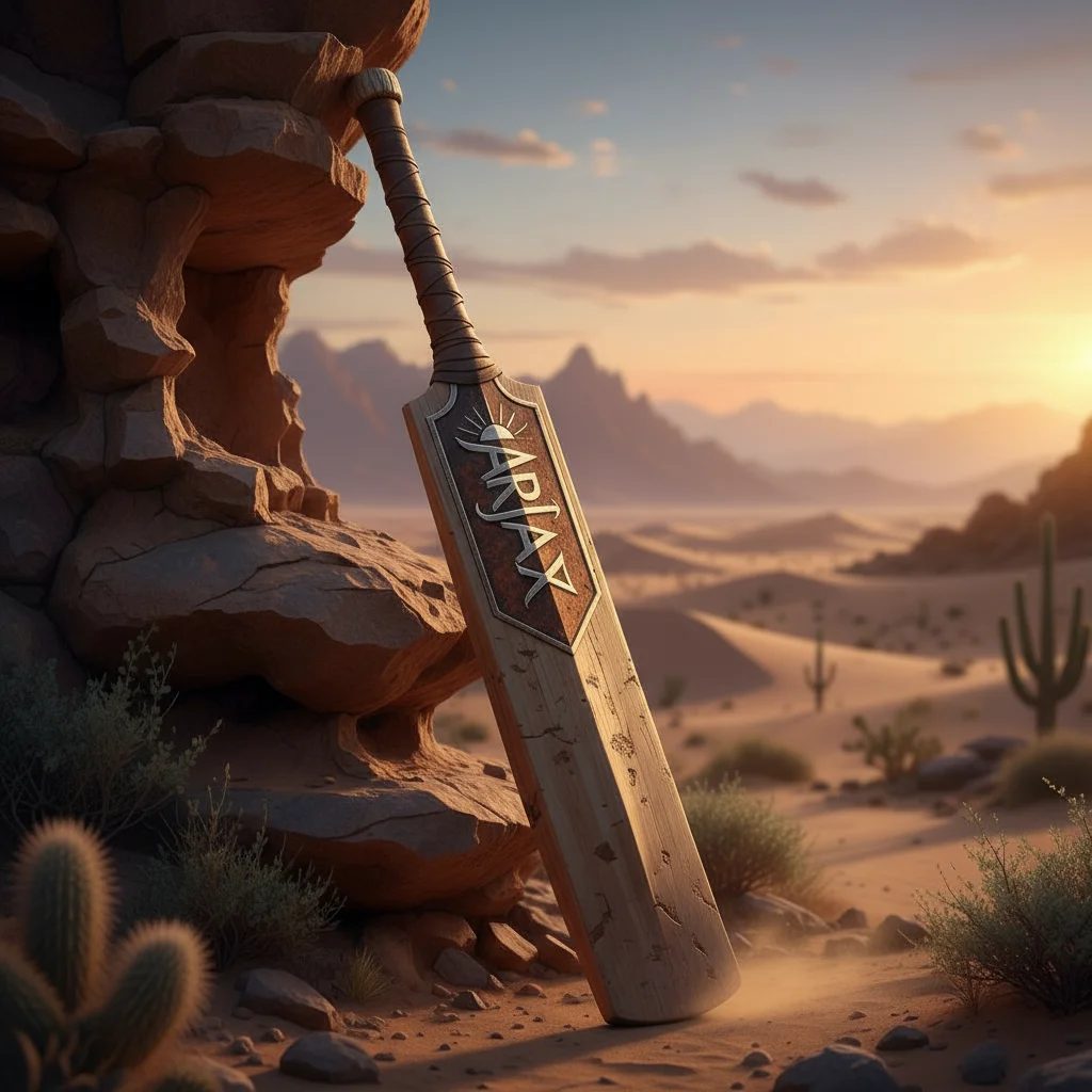 Desert Warrior Cricket Bat Side View